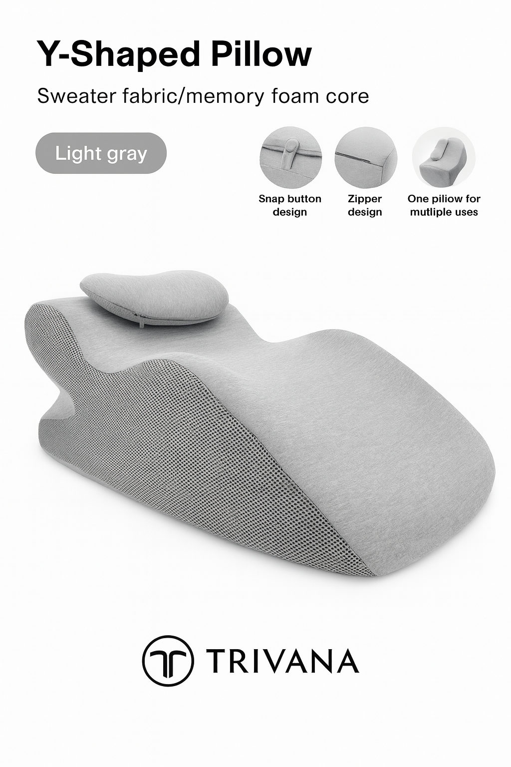 Ergonomic Memory Foam Support Cushion– Comfort for Every Position